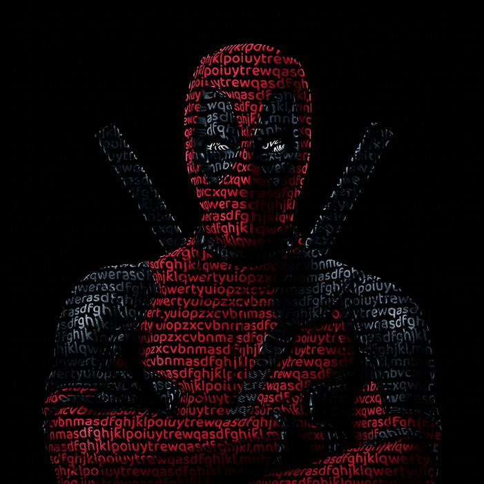 Text portrait effect